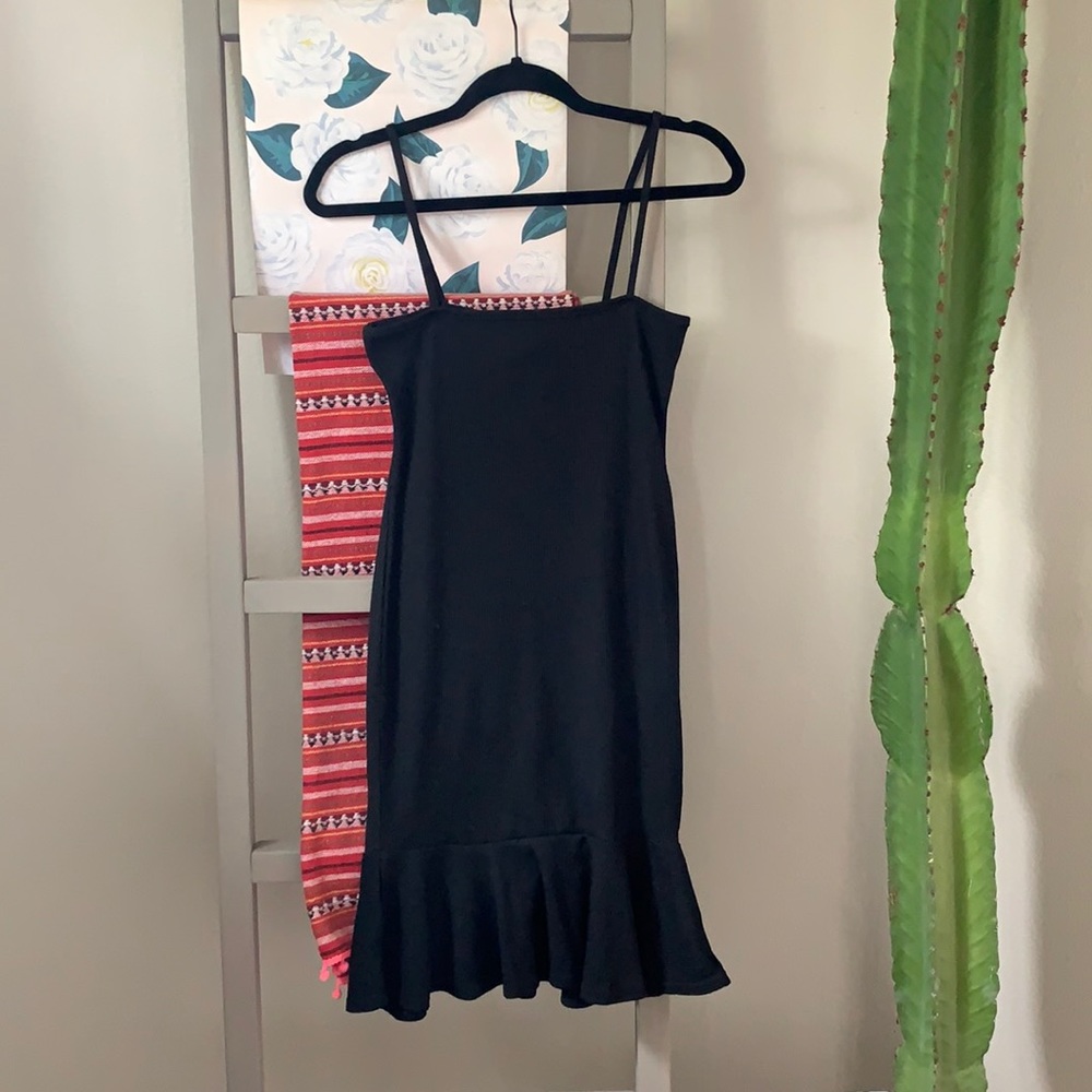 Black mini dress